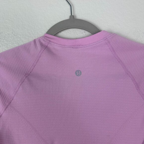 Lululemon Swiftly Tech Cropped Short Sleeve Shirt 6 Lightweight Activewear - Picture 6 of 7